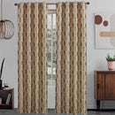 1 of 5:Dinah Leaf Metallic Jacquard Embroidery Window Panel, 55x84 Inches 