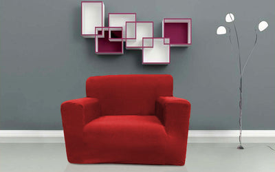 2 of 6:Rive Gauche Provence Stretch Slip Cover, Burgundy 
