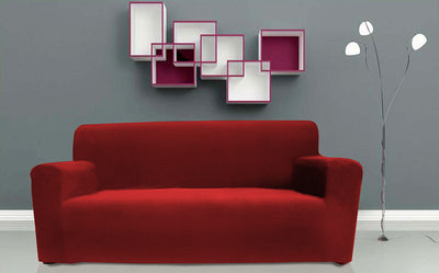 4 of 6:Rive Gauche Provence Stretch Slip Cover, Burgundy 