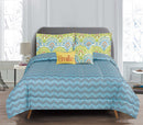 3 of 4:Dakota “smile” 5-piece Reversible Comforter Set, Multi 