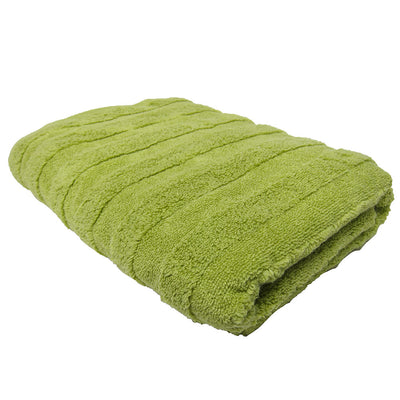1 of 1:Feather And Stitch Zero Twist Bath Sheet, 30x58 Inches, Light Green 