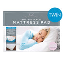 2 of 5:Home Details Antibacterial Easy-Fit Mattress Pad, Fits 15 Inches Deep, White 