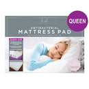 4 of 5:Home Details Antibacterial Easy-Fit Mattress Pad, Fits 15 Inches Deep, White 