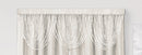 3 of 3:Luna Mesh Metallic Rod Pocket Window Panel and Valance Treatments, Ivory 