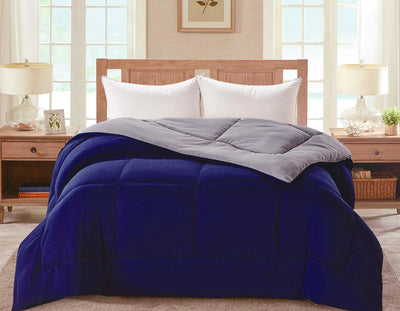 2 of 5:Edredón reversible alternativo Madison Down, azul grisáceo 