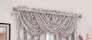 2 of 4:Milawi Jacquard Sheer Rod Pocket Panel And Valance Treatments, Silver 