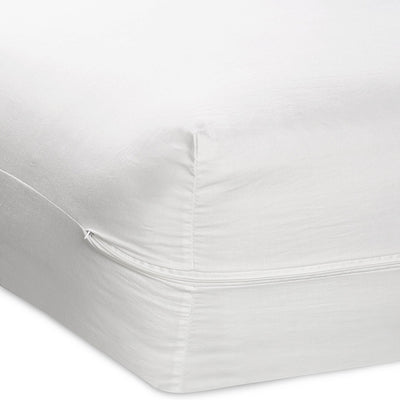 1 of 1:Better Home Zippered Fabric Mattress Cover - White 