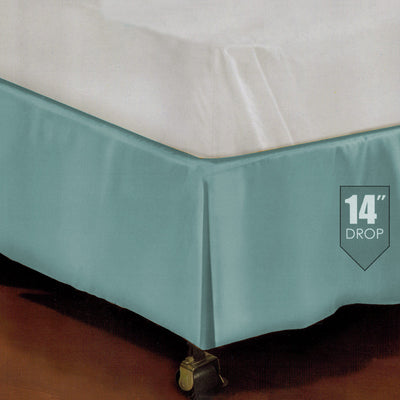 1 of 2:Jupe de lit plateforme sur mesure Kennedy, bleu 