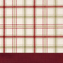 4 of 4:Rideau de fenêtre à pattes boutonnées Tattersall - 52 x 84 - Bordeaux 
