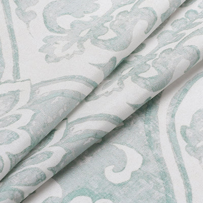 5 of 5:Dorsett Damask Printed Shower Curtain, Aqua, 70x72 Inches 