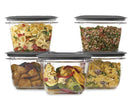 2 of 5:Ensemble de 5 contenants Rubbermaid Premier Easy Find avec couvercles, transparents, 7 tasses 