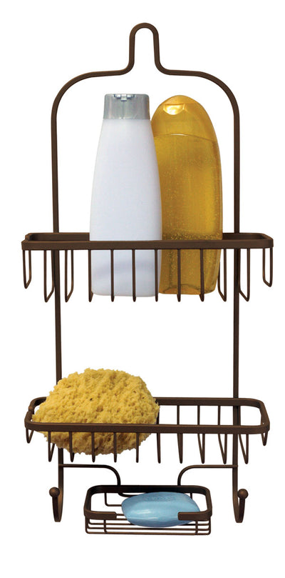 1 of 3:Home Basics Heavyweight Shower Caddy, Bronze, 10.25x5x22.5 Inches 