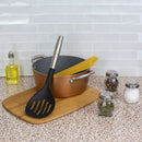 5 of 11:Écumoire en nylon résistant aux rayures Home Basics Mesa avec acier inoxydable, 13 pouces 