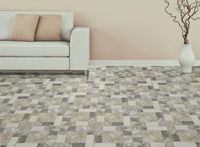 2 of 2:Carreaux de sol en vinyle auto-adhésifs Nexus Marble Blocks 12x12 - 20 carreaux/20 pi2 