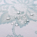 5 of 5:Cortina de ducha con estampado floral Filmore, azul spa, 70 x 72 pulgadas 