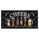 1 of 1:Premius Good Times Panel With Mirror Cut-Outs, Cheers, 23.75x12 Inches 