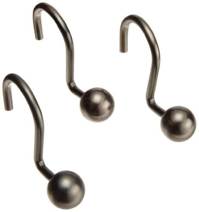 1 of 1:Crochets de rideau de douche en métal populaires, boule de bain, lot de 12 