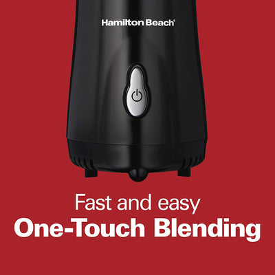 6 of 7:Hamilton Beach Personal Creations Single-Serve Blender With Travel Lid, Black, 14 Ounces 