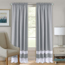 5 of 6:Darcy Textured Rod Pocket Window Panel, Grey-White, 52x84 Inches 