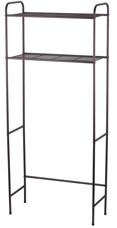 1 of 3:Home Basics 2 Shelf Bathroom Space Saver, Bronze 
