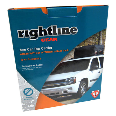 1 of 3:Porte-bagages de toit Rightline Gear 100A20 Ace, résistant à l'eau, noir 