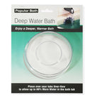 3 of 3:Popular Bath Deep Bath Water Overflow Shield, Clear, 3.75 Inches 
