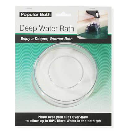 3 of 3:Popular Bath Deep Bath Water Overflow Shield, Clear, 3.75 Inches 