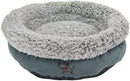 1 of 6:Best Pet Supplies Cama redonda para mascotas, felpa gris, 18.0 x 18.0 x 6.0 in 