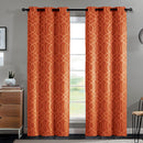1 of 1:Aries Chain 8 Grommet Room Darkening Window Panel, Spice, 52x90 Inches 
