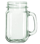1 of 1:Libbey Drinking Mason Jar con asa, transparente, 16 onzas, paquete de 6 