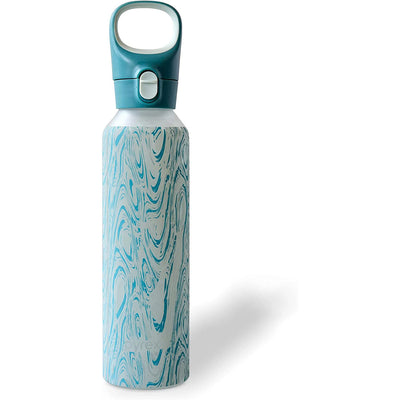 1 of 5:Pyrex Color Changing Glass Water Bottle with Silicone Coating, Blur Tie Dye, 17.5 Ounces 