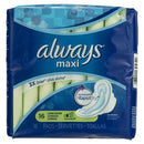 1 of 1:Serviettes hygiéniques Always Maxi Rapid Dry Long Super avec ailettes flexibles - 16 unités 