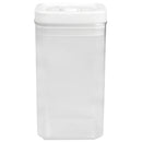 3 of 6:Home Basics Twist N’ Lock Square Food Storage Canister, Clear, 2.3 Liters 