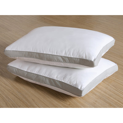 1 of 5:VCNY Home Mia - Almohada estándar reforzada, color blanco, 20 x 26 + 2 pulgadas 