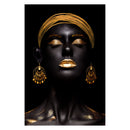 1 of 1:Premius Beauty That Shines, Lacquered Canvas with Jewels, Gold-Black, 24x36 Inches 
