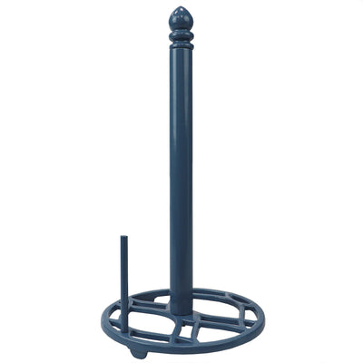 7 of 10:Porte-essuie-tout en fonte Home Basics Iris, bleu ardoise 