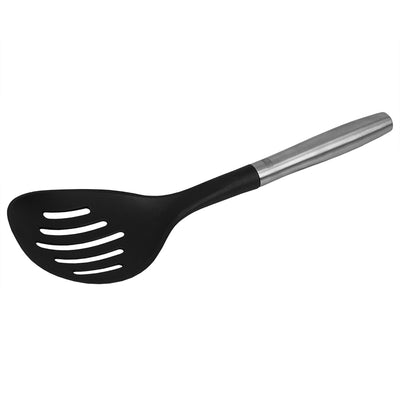 1 of 11:Écumoire en nylon résistant aux rayures Home Basics Mesa avec acier inoxydable, 13 pouces 