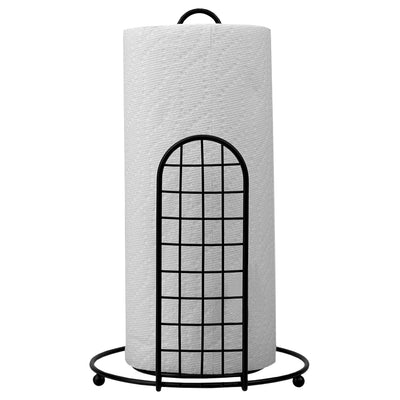 1 of 4:Home Basics Grid Design Paper Towel Holder, 7.5x7.5x12.25 Inches 