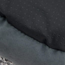 5 of 6:Best Pet Supplies Cama redonda para mascotas, felpa gris, 18.0 x 18.0 x 6.0 in 