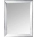 1 of 4:Home Basics Contemporary Rectangle Wall Mirror, Silver, 14x18 Inches 