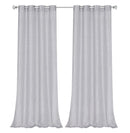 2 of 6:Perry Textured Slub Sheer Grommet Window Panel, Silver, 54x84 Inches 