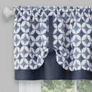 6 of 8:Juego de cenefa y par de cortinas para ventana Callie - 58x36 - Azul marino 