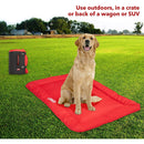 3 of 8:Coleman - Cama grande para perros para viajes, enrollable, plegable, plegable, para mascotas, camas de viaje, color rojo 