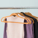 2 of 2:Home Basics 10-Pack Non-Slip Velvet Hangers, Camel, 17.8x5x9.5 Inches 