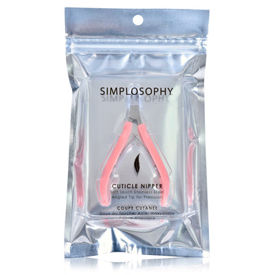 1 of 2:Simplosophy Soft Touch Stainless Steel Cuticle Nipper, Assorted Colors 