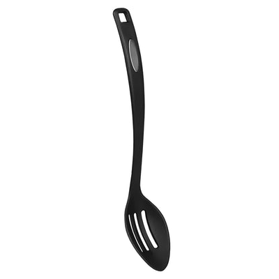 2 of 4:Home Basics Nylon Plastic Non-Stick Slotted Spoon, Black 