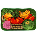 1 of 1:Vegetable Garden Printed Skid-Resistant Kitchen Rug, Green, 20x32 Inches 