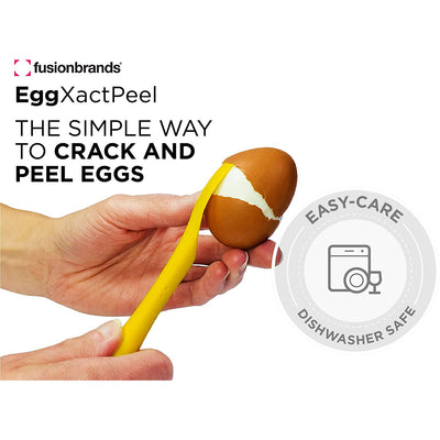 4 of 7:FusionBrands EggXact Peel Egg Peeler, The Easy Egg Peeler Tool 