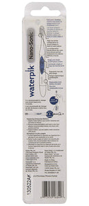 3 of 3:Waterpik Nano-Sonic Electric Toothbrush, White-Blue 