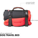 6 of 8:Coleman - Cama grande para perros para viajes, enrollable, plegable, plegable, para mascotas, camas de viaje, color rojo 